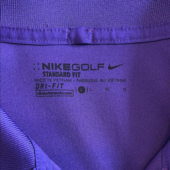 Nike Purple Golf Shirt - Picture 4 of 4